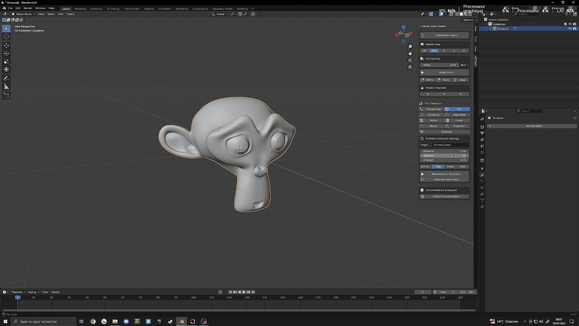 Ambient Occlusion Baking Demo